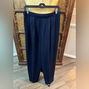 St. John Basics Navy Knitwear pants‎ 12